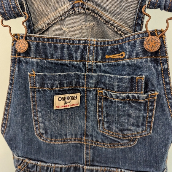 Denim OshKosh overalls/skirtalls - Picture 2 of 9